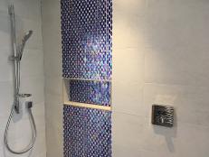 Mosaic shower tiling