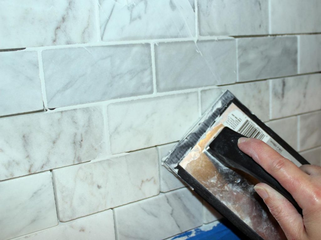 the grouting process, how to grout tiles